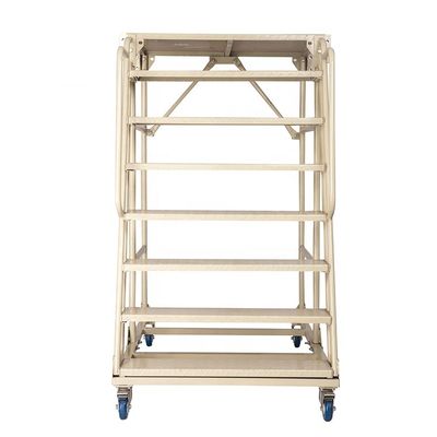 Revêtement mobile de poudre d'acier inoxydable d'étape d'entrepôt d'échelle de main d'escalier résistant de camion