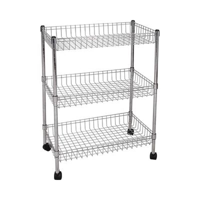 Magasin d'acier inoxydable présentoir l'étagère se pliante de fil de support d'affichage en métal de stockage